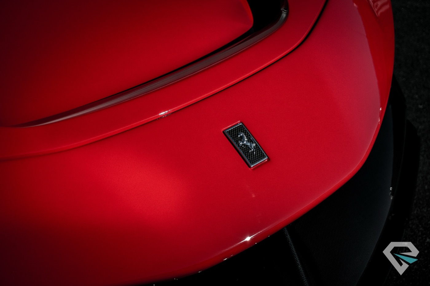 Ferrari SF90 Stradale ceramic coating close-up