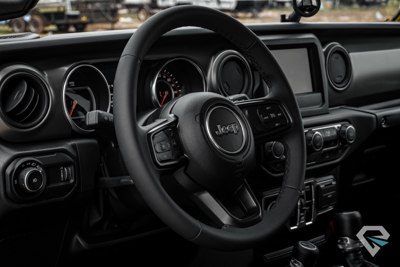 Jeep Wrangler interior detail