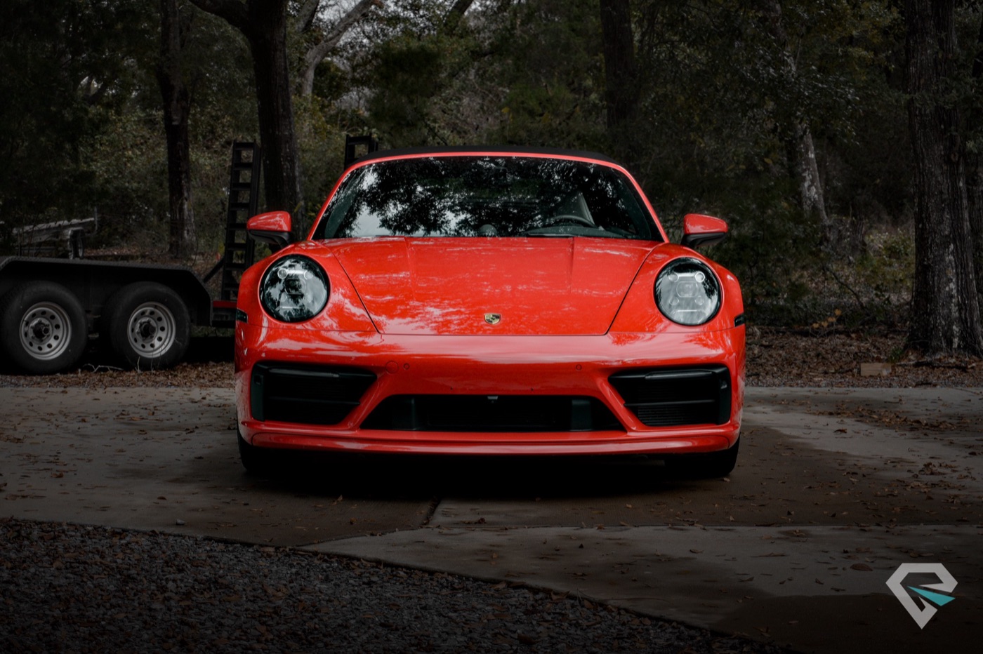 Red Porsche 911 ceramic coated