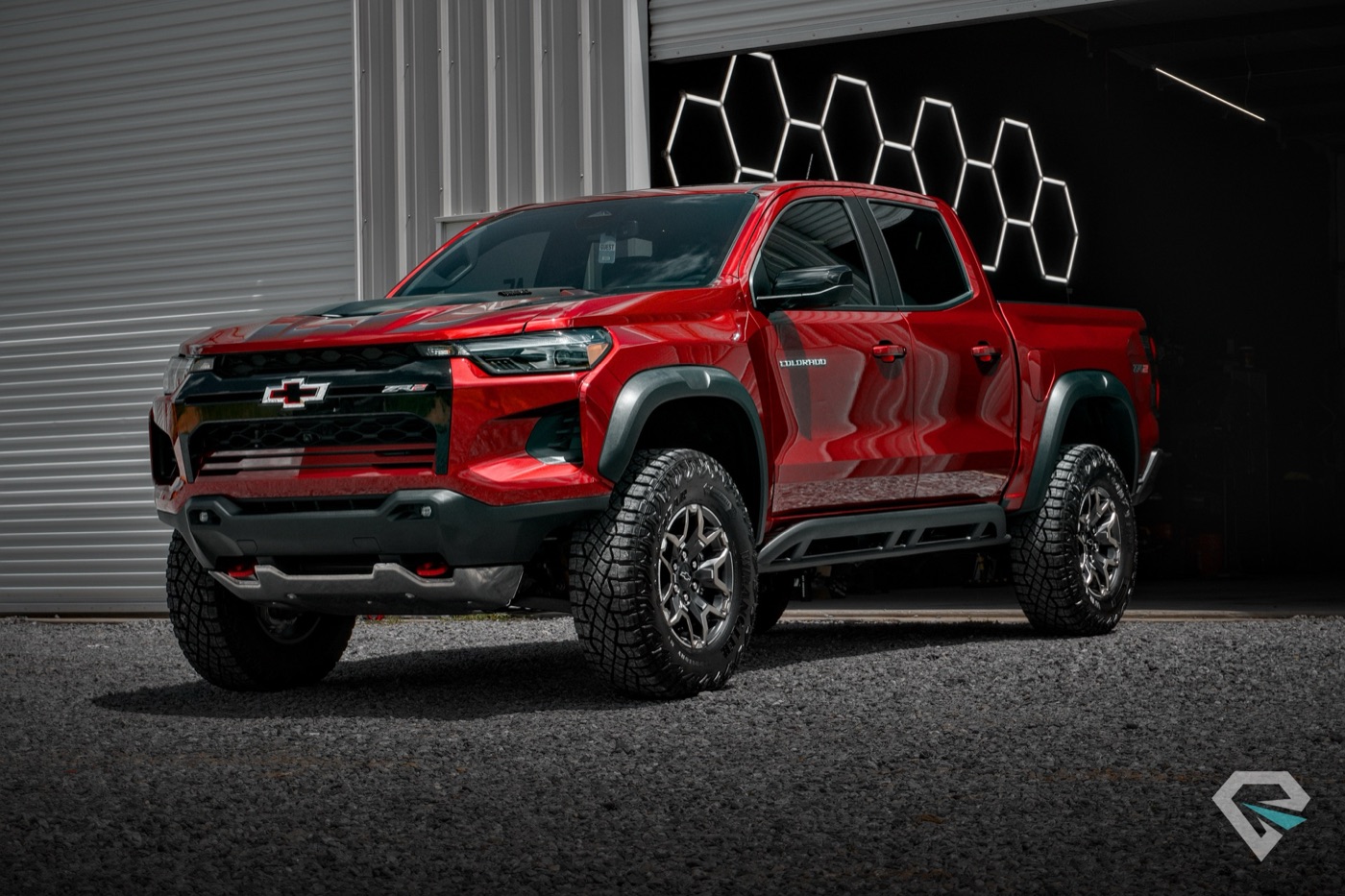 Red Chevy Colorado ZR2 ceramic coated