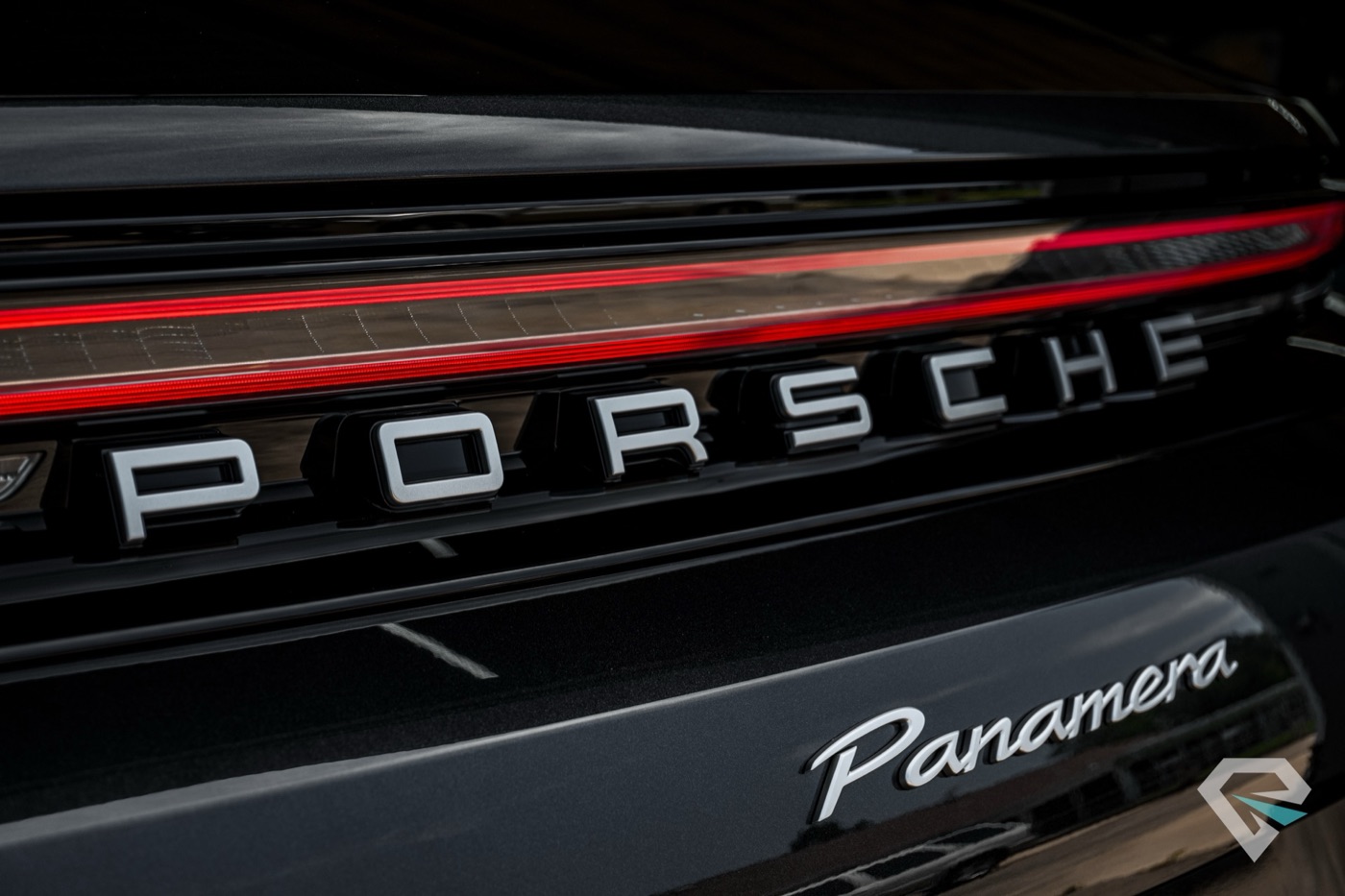 Porsche Panamera badge detail